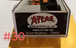 Atlas Scale Locomotive #46514 Gp #35 GN#3023. Fixed Price $140.00.