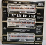 K-line K-1934 O Gauge Western Pacific Zephyrette Car Rdc Set. Fixed Price $143.65.