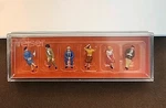 Preiser 6 Mini-figures 10021 Seated Persons Train Scene People Ho 1:87 Scale. Fixed Price $14.99.