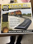 Ho Scale, Woodland Scenics Track-bed Continuous Roll 24 ST1474 Nib. Fixed Price $12.99.