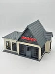 Diner Shakeys Pizza, Restaurant, Scale, 1:22.5 Railroad Building, Red, Asa,lgb. Fixed Price $189.95.