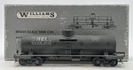 Williams Brass Custom Shell Single-dome Tank Car #8124 (2-RAIL)/BOX. Fixed Price $83.99.