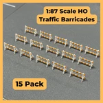 Hot Hobby Roadscapes Scale A-frame Barricades (15) Construction Set 1:87. Fixed Price $15.99.