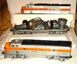 Vintage 1952 Postwar Lionel 2345 Western Pacific F-3 Aa Gauge Diesel Pair, Vg. Fixed Price $279.99.