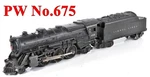 Lionel Pw 675 & Tender /9/ 1952. Fixed Price $89.10.