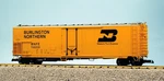 Usa Trains Scale 50' Mechnical Reefer R16704 Burlington Northern - Yellow/silv. Fixed Price $144.99.
