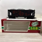 Lgb 4076-W02 White Pass 2-BAY Hopper W/ Coal Load And Box. Fixed Price $80.00.