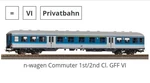 Piko Gff Wagon Passenger Car 23601 Ho Scale Dc. Fixed Price $62.00.