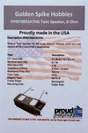 Golden Spike Drop-in Twin Speaker Athearn Genesis & GP40 DPGP38D2ATHG. Fixed Price $24.74.