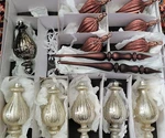 Frontgate Christmas Holiday Collection Assorted Ornaments Box Lot Of 14 Mercury. Fixed Price $159.99.