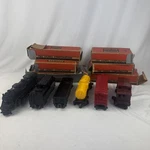 Lionel 1513S Postwar Set 2037 Steam Engine, 6014T Tender, 6012, 6014, 6015, 6017. Fixed Price $375.00.