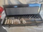 S-k Tools Wayne Others 34PCS Socket Ratchet Set 3/8- 1-1/4" Metal Box W/foam Exc. Fixed Price $197.77.