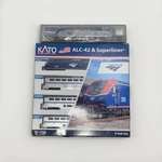 Kato Scale Amtrak ALC-42 Superliner Starter Set +P42 Phase Locomotive Tested. Fixed Price $275.00.