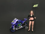 Paddock Girl Figure For 1:24 Scale Diecast Model Cars By American Diorama 77487. Fixed Price $7.99.