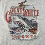Vintage Great White Light Shirt Mens Xxl 2XL Beer Morro Bay Single Stitch Usa. Fixed Price $16.99.