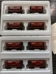 2-HO Scale Walthers Mainline Long Island Railroad Custom Decaled 4 Pack Ore Cars. Fixed Price $200.00.