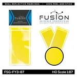 Ho Scale Railroad Freight Car Bright Yellow Reflective Markings Set. Fixed Price $14.95.