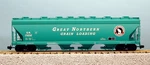 Usa Trains R14108 Great Northern 4-BAY Center Flow Covered Hopper, Green #171260. Fixed Price $209.95.