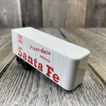Tyco Santa Fe Train Car White Piggy-back Service Flat Trailer Only Ho Scale. Fixed Price $5.95.