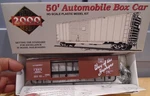 Proto 2000 #8408 Ho Scale Cb&q #48184 50' Automobile Box Car Kit New In. Fixed Price $14.99.