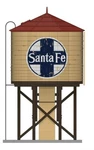 Broadway Limited Ho Gauge Operating Water Tower W/sd Atsf Weathered #7914 New. Fixed Price $94.99.