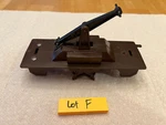 Marx Train Vintage Brown Two Man Operating Hand Car Shell Part Lot F. Fixed Price $22.95.
