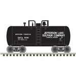 Jefferson Lake Sulphur 28' Beer Can Shorty Tank Car Gatx 2228 Atlas 50006877. Fixed Price $19.99.