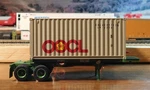 Athearn 20 Evergreen Chassis & Walthers Oocl Box Container Eisz Oolu Ho Scale. Fixed Price $38.99.
