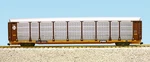 Usa Trains G R17171 Santa Fe Bi-level Auto Carrier Tuscan/yellow. Fixed Price $274.95.