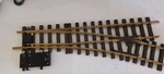Lgb 22.5-DEGREE Right-hand Remote Switch Brass G-gauge R3 1605. Fixed Price $85.00.