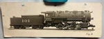 1935 Lima Steam Locomotive Builder Card M-k-t 101 Railroad Line 8 Wheel & Tender. Fixed Price $17.50.