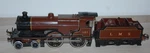 Hornby Gauge Clockwork Compound Locomotive And Tender In Red Lms Livery. Fixed Price $402.95.