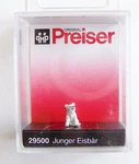 Ho Preiser # 29500 Young Polar Bear : 1/87 Scale Individual Animal Figure. Fixed Price $6.45.