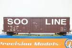 Fox Valley Models Fvm Ho Scale Soo Line 50' 7 Post Door Box Car Nos. Fixed Price $38.00.
