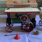 Mamod TE1A Steam Tractor & Lumber Wagon Metal Green Red Black Silver White. Fixed Price $300.00.