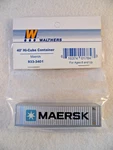 Walthers N-scale 40' Hi-cube Container Maersk #933-3401. Fixed Price $7.95.