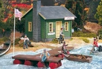 Piko 62103 Am Waldsee Bait & Tackle Shop Building Kit. Fixed Price $224.79.