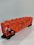Lionel 6-9112 Gauge Model Railroad Rio Grande 4 Bay Covered Hopper Car. Fixed Price $17.00.