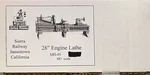 Western Scale Models MH-65 Ho 28' Engine Lathe Kit. Fixed Price $72.24.