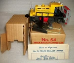 Lionel Postwar 54 Motorized Ballast Tamper Ln- Ob, Insert, Instruct, Trips, Card. Fixed Price $185.00.
