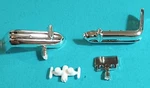 58 Edsel Pacer Front Bumpers Rub Strips - Amt 1087M Model Kit Parts Lot. Fixed Price $6.99.
