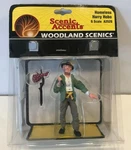 Woodland Scenics A2529 Accents Homeless Harry Hobo W/ Red Pouch Figure. Fixed Price $20.87.