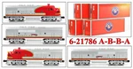 Lionel 6-21786 Santa Fe Sf F-3 A-b-b-a (engines Only) Tmcc/railsounds 2001 C9. Fixed Price $918.54.