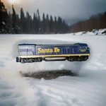 Athearn Ho Scale Powered Santa Fe U33-C Diesel Engine 8517. Fixed Price $26.00.