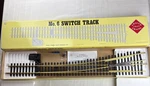 Aristo-craft 30340 No. 6 Brass Left Manual Switch Nos. Fixed Price $225.00.