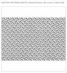 Jtt 97450 Pattern Sheets Diamond Plate Scale 1:48 7.5" X 12" 2/PKG. Fixed Price $6.79.