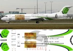 Decals Fokker F-100 Jetsgo For 1/144 Revell Model Airplane Kit V1D0152. Fixed Price $13.75.