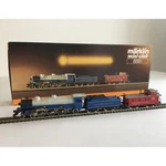 Good Condition Rklin Mini-club 8881 Steam Locomotive And Caboose Set. Fixed Price $421.88.