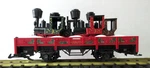 Lgb 42100 Christmas 1997 Flat Car With Four Gnomy Stainzi Engines. Fixed Price $169.95.