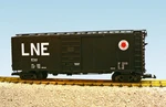 Usa Trains Scale 6 Ft. Panel Door PS1 Box Car R19237A Lehigh New England - Blk. Fixed Price $139.99.